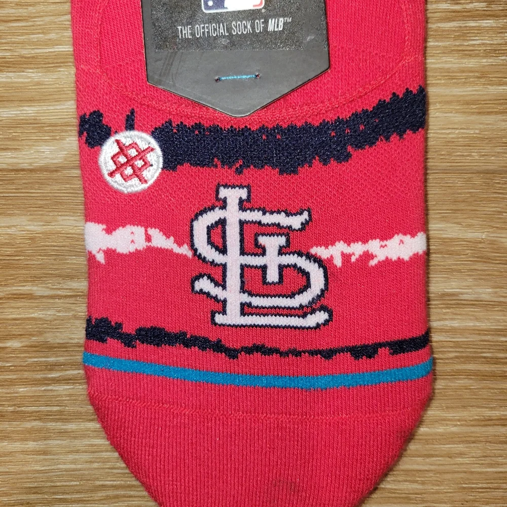 Stance Chalk No Show STL MLB Baseball Cardinals Socks Mens 6-8.5 New